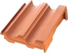 Großfalzziegel - Pent roof verge tile right Natural red | Image product range