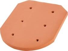 Ceramic extension plate universal for ridge end tile Natural red | Image product range
